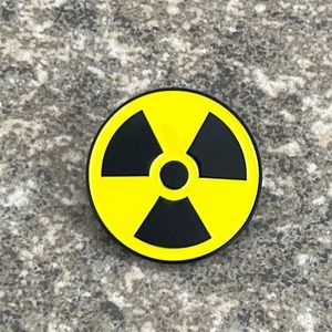 Radiation Radioactive symbol brooch lapel‎ pin backpack pin